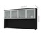 Bestar Pro-Concept Plus 72W Hutch with Frosted Glass Doors, Black 110523-1118 - alternate 3
